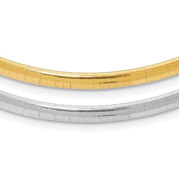Kazi Luxury Sterling Silver Gold-plated 4mm Reversible w/2in ext Cubetto Chain